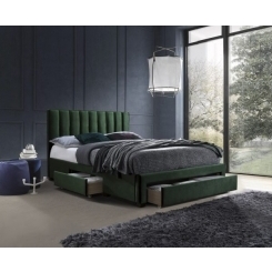 Кровать GRACE 160 HALMAR темно-зеленый