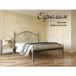 Кровать Офелия 1900, 2000 х 1400 Металл - дизайн